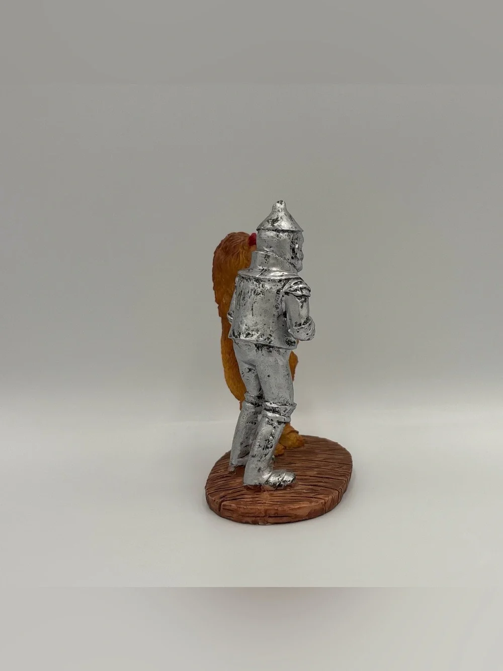 RARE Vintage Wizard Of Oz Tin Man & Cowardly Lion Ceramic Toy Home Decor